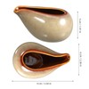 Luxshiny 100ml Gravy Boat, Ceramic Creamer Pitcher Mini Gravy Sauce