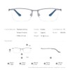 FONEX Pure Titanium Glasses Frame Men Square Eyeglasses Optical Eyewear