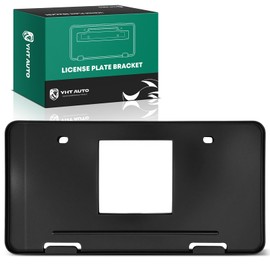 YHTAUTO Front License Plate Bracket w/o Screws Compatible with Toyota Sienna 2011-2017, Black Bumper License Plate Frame, No Drill Licence Plate Holder