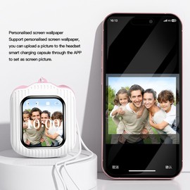 Touch Screen Earbuds, Wireless Earbuds 5.4 Headphones with Charging Case, Noise Cancelling, HiFi Stereo, LED Smart Touchscreen in Ear Earphones for Sports