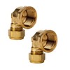 UKDD® 15mm Compression by 3/4" BSP Brass Female Iron Elbow