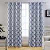 DriftAway Mason Thermal Blackout Grommet Window Curtains Geometric Trellis Pattern