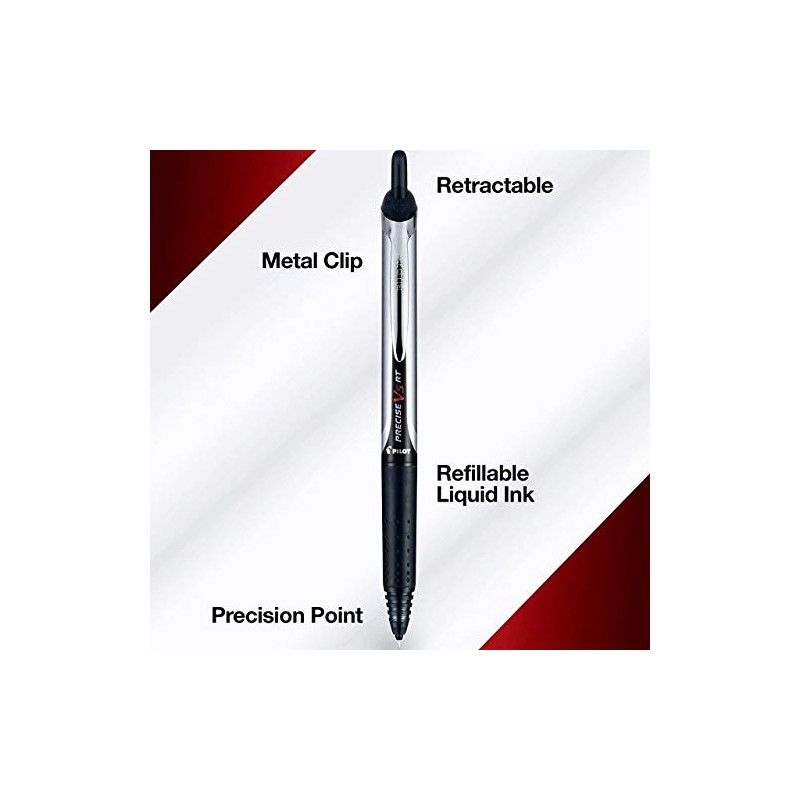 PILOT Precise V5 RT Refillable & Retractable Liquid Ink Rolling