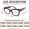 LOVIVY 3 Pack Progressive Multifocus Reading Glasses for Women Men