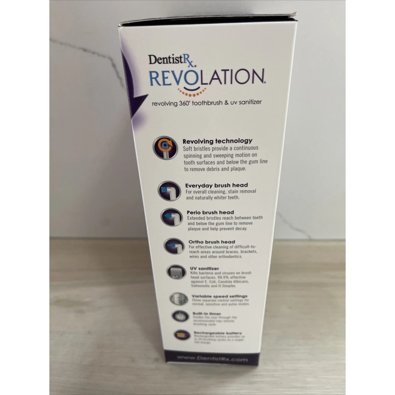 Dentist RX Revolation Revolving 360° Power Toothbrush and UV Sanitizer