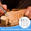 Rotary Tool Wood Carving Tools, 5PCS Woodworking Detail Bits with