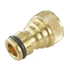 Fittingstore - GARDENA Coupling Plug with Internal Thread or Male Thread Tap Piece (G 1/2 Inch (Female Thread), Material: Brass)