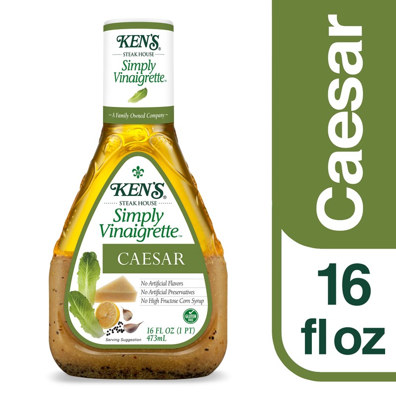 Ken's Simply CAESAR Vinaigrette 16 fl oz ( 2 Pack)