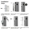 Storefront Door Mortise Lock Set, Commercial Aluminum Storefront Mortise Lock