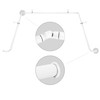 Meriville 1-Inch Diameter Bay Window Curtain Rod Set for Bayview