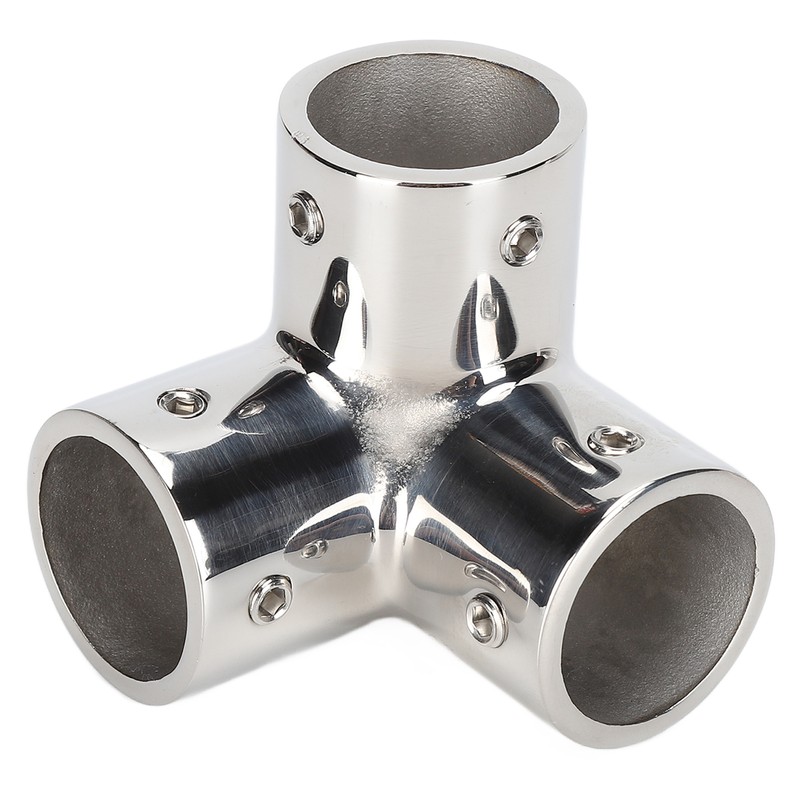 3 Way Corner Tee Joint 316 Stainless Steel Mirror Polished