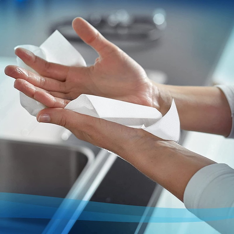 White 1-Ply Z Fold Tissue Paper Hand Towels Premium Interfold