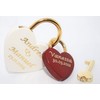 Family Lock Love Lock Heart Large + Small in Red,