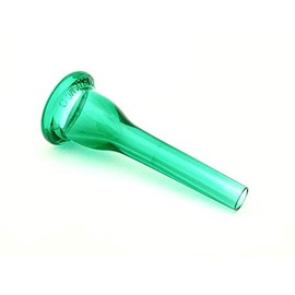 KELLY-MC - Medium-Cup French Horn Lexan-Mouthpiece - Crystal-Green