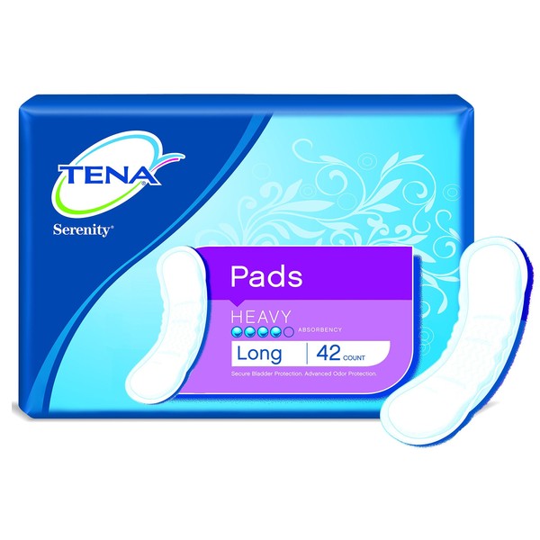 Tena Serenity Bladder Control Pads Heavy Absorbency/Long/Pack of 42