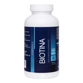 NLS ESSENTIALS BIOTINA 90 CAPSULAS CON 300mcg de Biotina  400UIs D3  10mg Zinc  300mg de Pptidos de colgeno                                           