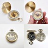 Classic navigation luminous mountaineering compass pocket watch type Compass luminous compass_gold 2ea