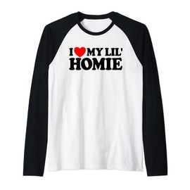 I Love My Lil' Homie Raglan Baseball Tee