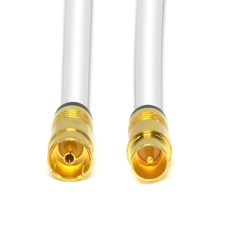 Sterndiscount 0.5 m TV Antenna Cable IEC Connection Cable Coaxial