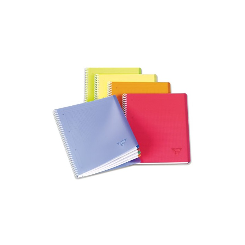 Clairefontaine Linicolor FRESH 328626C Double Spiral Notebook 80 Sheets Squared