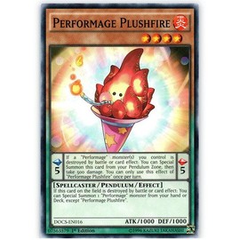 YU-GI-OH! - Performage Plushfire (DOCS-EN016) - Dimension of Chaos - 1st Edition - Common