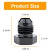 6AN Male Flare Thread Blanking Plug Fitting Hex Head Plug