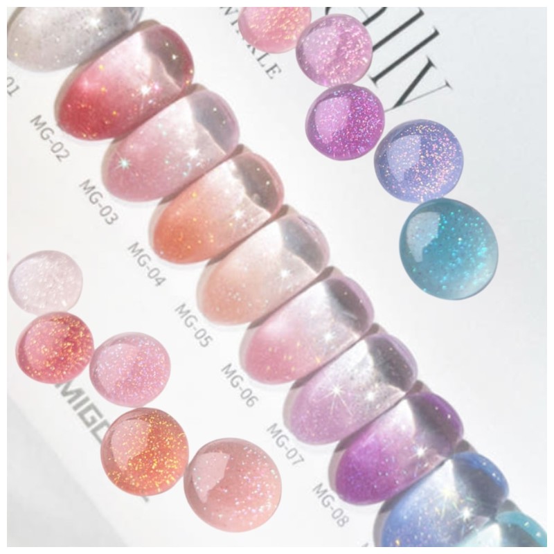 MIGOTHIC Love Actually Glitter Gel 10ml, Color:MG08