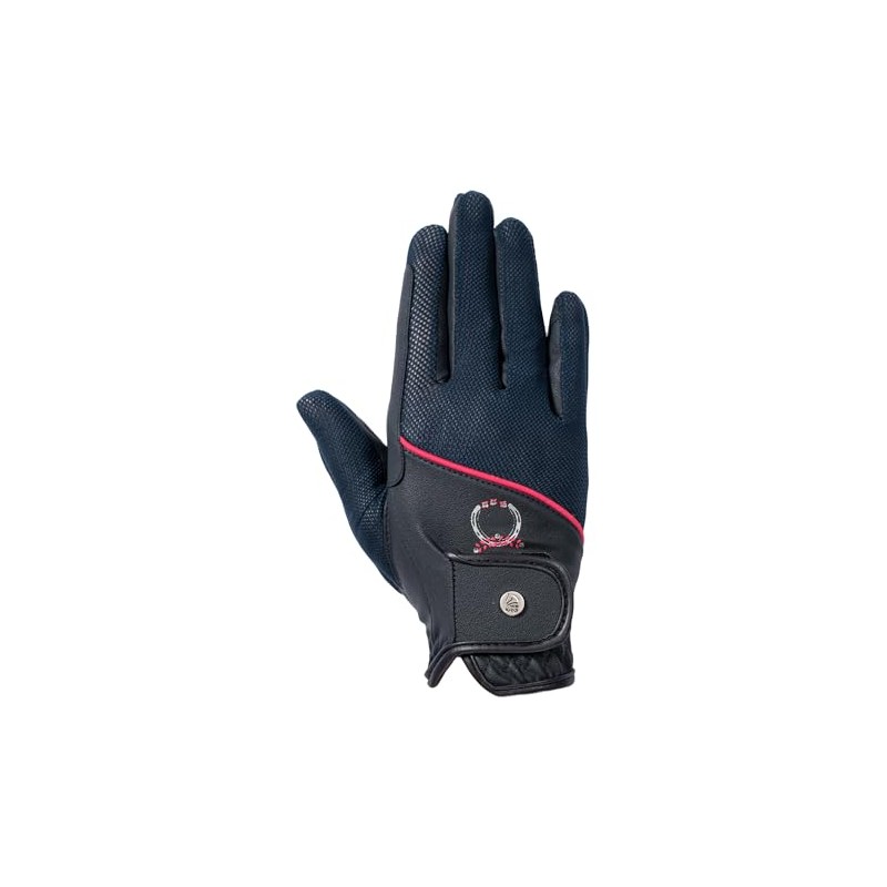 HKM Kids Aymee Riding Gloves Deep Blue 12 Years