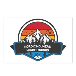 CafePress Nordic Mountain Mount Morris Wisconsin Postcards (Package of 8), 6"x4" Printed Note Card