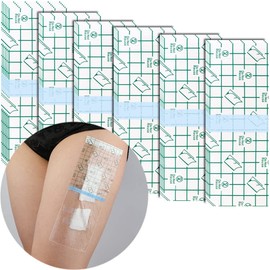 Waterproof Bandages Transparent Film Dressing Clear Wound Adhesive Shower Cover for Knee Hip Replacement Arm Leg Back Abdomen Incision Post Surgical Water Barrier, 4"x10" 50 Pack