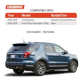 Ussbaye Tail Lights Compatible with 2016-2019 Ford Explorer Base/XLT/Limited/Platinum/Police Interceptor Utility Taillight Assembly Replace # FB5Z13404A （ Right Passenger Side Chrome Housing）