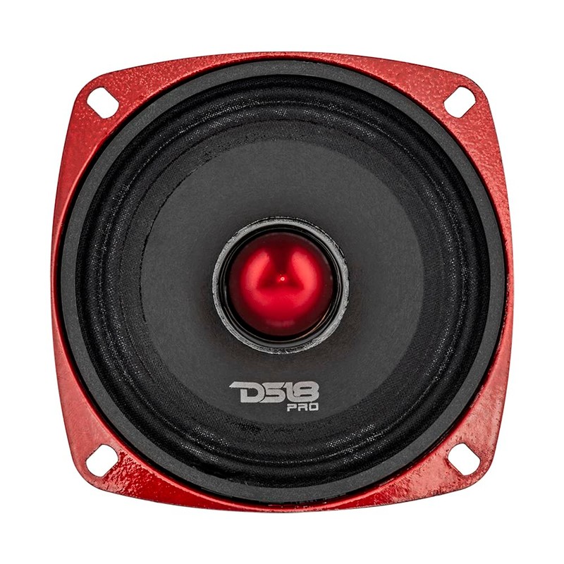 DS18 PRO-X4.4BMSL Car Speaker 4" Shallow Mid-Range Loudspeaker with Bullet
