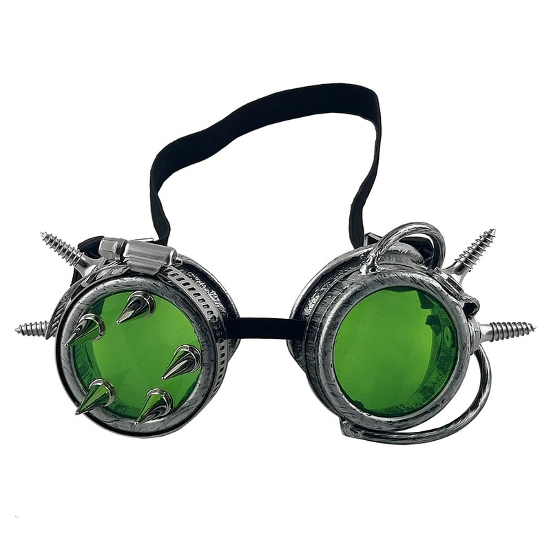 Gothic Steampunk Victorian Style Goggles with Spike