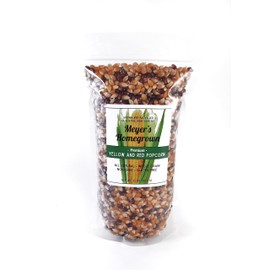 Meyer's Homegrown Premium Red/Yellow Mix Popcorn, 2lb Bag, Tender & Crunchy, no GMO/Peanuts/Tree Nuts/Gluten, Your New Favorite Snack