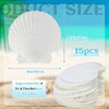 Giilayky 15 PCS Natural Sea Shell Large White, 4-4.7 Inch
