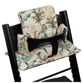 Ukje Cushion Compatible with Stokke Tripp Trapp - Soft Seat Cushion for Infants, Babies & Toddlers, High Chair Accessories, Cotton Fabric Insert, Handmade in Europe (Forest)