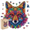 Qiuenisray Original Wooden Jigsaw Puzzles-Wolf,200pcs,Medium 10.2x11.2in,Wooden Puzzles for Adults,Unique Shape