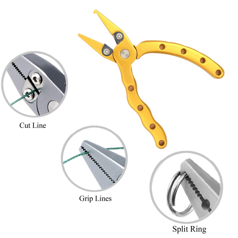 CRAZY SHARK Mini Fly Fishing Pliers Aluminum Magnetic net Release