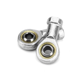 QWORK® 6 Pcs 8mm Rod End Bearing, M8x1.25 Female Right Hand Thread Self-Lubricating Articulated Bearing