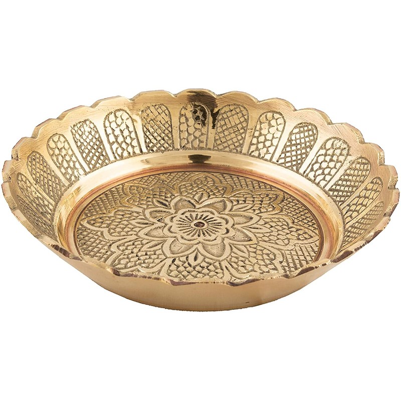 Craftsman Satvik Handmade 6 Pc 8 cm Nakashi Bhog Thali