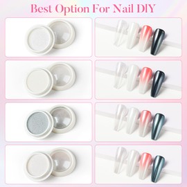 AIMEILI Pearl Effect Nail Powder 4 Farben Chrome Nägel Puder Glitzer Nägel Pulver Nail Art Chrome Powder Glitzerpulver Set