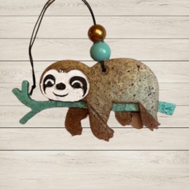 Sloth Car Freshie Silicone Mold for Scented Aroma Beads 2x4.75x1” Freshies Molds Resin, Car Candle, Soap, Freshie Oven Safe Heat Resistant to 400 F Animal Zoo Monkey