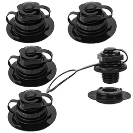 4 Stück Schlauchboot Ventile Schwarz, Pool Ventil Ersatzteil für Aufblasbare Boote und Wassersportgeräte, PP-Material, Langlebig