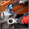 Chumia 2 Sets 10mm Ratchet Wrench Keychain Key Ring and
