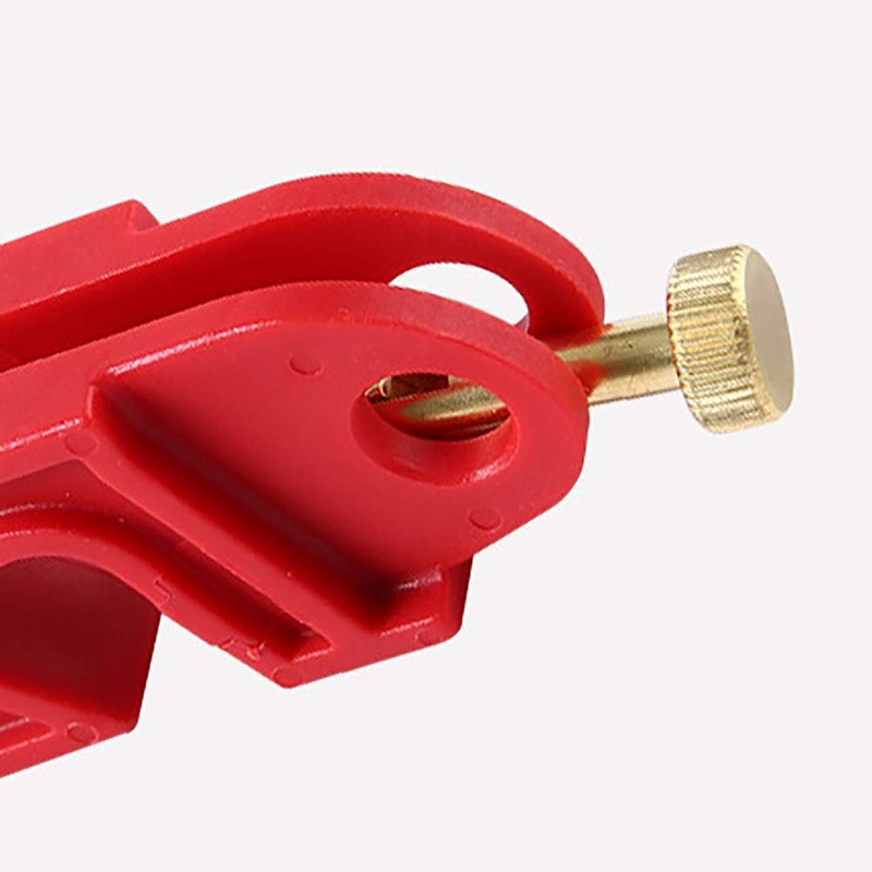 POFET 2pcs Universal Circuit Breaker Lockout Red with Twisted Screw,