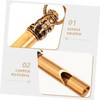 LABRIMP Portable Copper Whistle Keychain Loud Camping Whistle for Hiking