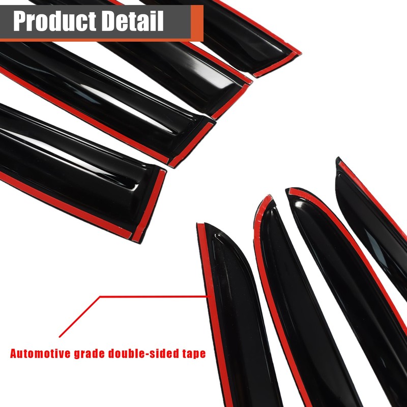 labwork Window Visors Shade Sun Rain Guards Cover Wind Vent
