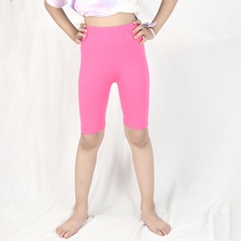 KOOOGEAR 3 Pack Girls Cycling Shorts Kids Cotton Stretchable Breathable Summer Shorts,PE Dance Cycle Gymnastic Short Under Dress Short for Girls Age 5-12