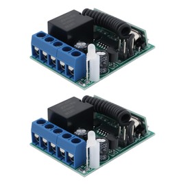 OTOTEC 2pcs 433 MHz Receiver Controller Remote Access Signal Amplifier 12V 10A for Anti-Theft Alarm Remote Control Door Lock