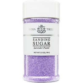 India Tree Lavender Pastel Sanding Sugar, 3.5 oz